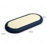 Shi Sheng Luxury Mircrofiber Leather Green Blue Oval Necklace Display Earrings Ring Dish Tray for Windows