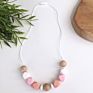 Silicone Teething Jewelry Baby Bpa Free Chewable Infant Necklace