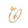 Silver Plated Arrow Adjustable Rings for Women Punk Geometric Open Finger Ring Cute Wedding Jewelry Gift (Kr151)