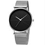 Simple Classic Black Men's Watch Quartz Watch Mesh Belt Men's Ultra-Thin Watch