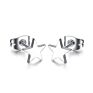 Simple Design Fine Jewelry anti Allergy Cute Silver Star Stainless Steel Stud Earring for Women