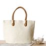 Simple Women Totes Bag Handmade Straw Hand Bag Female Large Capacity Travel Beach Shoulder Handbags