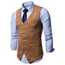 Single Breasted Mens Vest Waistcoat