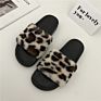 Slipper Casual Non-Slide Mentallic Leopard Large Size Sewing Thresd Slippers for Women's