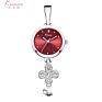 Small Dial Diamond Chain Wristwatch Women Beautiful Stainless Steel Ladies Watch For