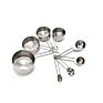 Small Smidgen Metal Stainless Steel Solid Scoop Hanging Brass Copper Rose Gold round Narrow Measuring Cups and Spoons
