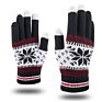 Snow Design Jacquard Weave Knitted Touch Screen Gloves Knit Warmer Touchscreen Mittens-------Accept Design