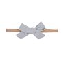 Soild Linen Cotton Bows Nylon Headbands Cute Newborn Baby Girls Stretchy Nylon Head Bands Kids Girls Soft Headwear