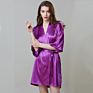 Solid Color Silk Wedding Dress Bridesmaid Bridal Robes Kimono Robe Bridesmaids Gifts Sets