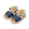 Solid Pu Leather Baby Sandals 0-18M Baby Girl Shoes with Buckle Strap