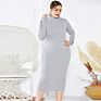 Spring and Autumn Wear Knitted Dress Long Sleeve Stretch Slim High Neck Knitted Dress