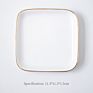 Square round Various Special Shaped White Ceramic Jewelry Dish Trinket Tray Customized Logos