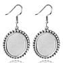 Stainless Steel Cabochon Earring Settings Oval Water Drop 13 * 18/18 * 25Mm Blank Base Diy Ear Hooks Accessories for Jewelry