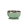 Stainless Steel Suction Baby Bowl with Lid Bpa Free Silicone Baby Feeding Bowl with Fork and Spoon for Toddler