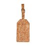 Stock Luggage Tag Cork Textured Pu Leather Luggage Tag in Stock