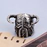 Stock Rts Men's Carbide Hip Hop Skull Ring Skull Punk Gothic Jewelry Engagement Wedding Party Ring for Men