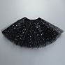 Stock Solid Color Plain 3 Layers Girl Kids Star Tutu Skirts Dress for Party Performance