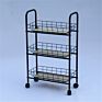 Storage Wire Shelving 3 Layer Shelf Trolley Kitchen Island Cart
