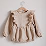 Strapless Romper Infant Onsie Ruffle Baby Girl White Playsuit