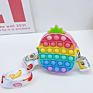 Stress Relief anti Anxiety Toy Bag Pineapple Fidget Toy Bag Popper Fidget Shoulder Bag for Kids