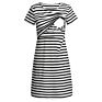 Stripe Multi-Functional Maternity Dress Breast Feeding Dress