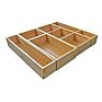 Sturdy Strong Natural Bamboo Jewel Decoration Drawer Accessory Organizer Qualitative Sewing Needle Wooden Box