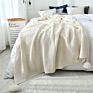 Style 100% Cotton Knitted Throw Blanket Couch Cover Blanket Single Double King Super King Euro Size