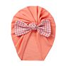 Style Baby Hats Lovely Newborn Printed Bow Milk Silk Stretchy Children's Hat Knot Bonnet Infant Turban