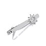 Style Creative Laser Windmill Shape Metal Silver Plated Men Business Gifts Tie Bar Clip Tie Pin