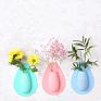 Style Magic Removable Environmental Silicone Sticky Flower Plant Vases
