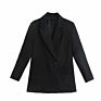 Suits Office Formal Blazers Cardigan Jacket Ladies Solid Color Women Blazer