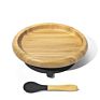 Superior Bamboo Classic Baby Plate and Spoon Baby Plate Suction Silicone for 9 Months and Older