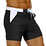 Swimming Shorts Males High Elastic Drawstring Contrast Waist Lightweight Cheaper Beach Shorts