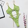 Swimwear Backless One Piece Bikini Swimsuit Chain Cutouts Body Female Bathing Suit Solid