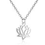 The Latest Design Style Charm Trend Stainless Steel Yoga Lotus Necklace Jewelry