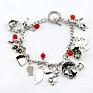 The Nutcracker and Red Riding Hood Charms Bracelets