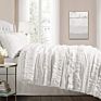 Three-Piece Ruffled Lace Cotton Bed Sheet in Bedsheets Bedding Set Double Size