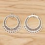 Tibetan Silver Chandelier Boho Earring Multi Strand Connector Charms Pendants for Jewelry Making Accessories 37X30Mm