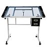 Top Adjustable Drafting Table Craft Table Drawing Desk with Drawers