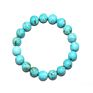 Trade Insurance 4/6/8/10/12Mm High Grade Natural Blue Turquoise Bracelet