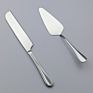 Trending Cake Knife Set for Wedding Set Stainless Steel Gold Cake Knife and Server Set Dinner Spoon Fork