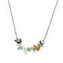 Turquoise Amethyst Natural Stone Necklace Irregular Natural Stone Necklace Clavicle Chain Jewelry