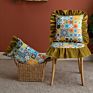Two Sizes Decorative Cushion Euro Throw Pillow Cover Ruffles Jacquard Velvet Cushion Covers
