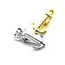 Unique Military Tie Bars Tie Clips for Men Glasses Shear Design