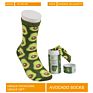 Unique Packing Box Pack Funny Women Mens Unisex Colorful Fruit Avocado Ladies Cotton Socks Sox Crew Dress Socks Stock Lot