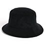 Unisex Embroidered Woven Corduroy Cotton Bucket Hat