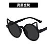 Uv 400 Children Retro Glasses Designers Novelty Little Boys Girl Age 3-8 round Cute Cat Ear Kids Sunglasses