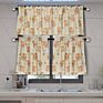 Valance Curtain Kitchen Farmhouse Kitchen Window Curtains Set