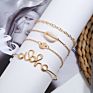 Vintage Bohemian Geometric Stone Bracelet Set for Women String Tassel Jewelry Party