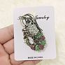 Vintage Rhinestone Shrimp Brooches Women Alloy Sparkling Animal Casual Party Brooch Pins Gifts